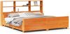 vidaXL Massivholzbett ohne Matratze Wachsbraun 200x200 Massivholz 3323796 Bild 2