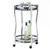 IDIMEX Servierwagen VEGA, Servierwagen Minibar Teewagen Servicewagen rund in schwarz/chrom mit 2 Bild 3