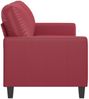 vidaXL 2-Sitzer-Sofa Weinrot 140 cm Kunstleder 359140 Bild 4