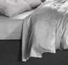 Zo!Home Bettwäsche Satinado 1 Bettwäsche 155x220 cm mit 1 Kopfkissen 80x80 cm 100% Baumwolle Mako-Satin Ash Grey Bild 3