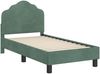 vidaXL Kinderbettgestell mit Kopfteil Meergrün 70 x 140 cm Samt 42010934 Bild 4