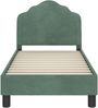 vidaXL Kinderbettgestell mit Kopfteil Meergrün 70 x 140 cm Samt 42010934 Bild 5