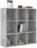 vidaXL Bücherregal Betongrau 98 x 30 x 98 cm Spanplatte [801129] Bild 3