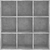 vidaXL Bücherregal Betongrau 98 x 30 x 98 cm Spanplatte [801129] Bild 4