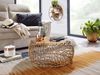 Couchtisch Metall Gold 66x66x30cm Aluminium Rund Ast-Struktur Modern Wohnzimmer Bild 5