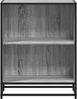 vidaXL Bücherregal Grau Sonoma 60x35x76 cm Holzwerkstoff 849102 Bild 4