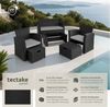 tectake Sitzgruppe Rattan Sitzgruppe, (Set, 6-tlg), für 4 bis 6 Personen Bild 2