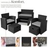 tectake Sitzgruppe Rattan Sitzgruppe, (Set, 6-tlg), für 4 bis 6 Personen Bild 3