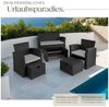 tectake Sitzgruppe Rattan Sitzgruppe, (Set, 6-tlg), für 4 bis 6 Personen Bild 4