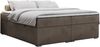 Boxspringbett - Doppelbett mit Multipocket-Matratze - BESS -160x200 - Braun Velours - H3 Bild 3