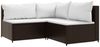 vidaXL 4-tlg. Garten-Lounge-Set mit Kissen Braun Poly Rattan 319749 Bild 3