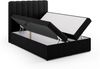 Micadoni Boxspringbett Kelp Strukturierter Stoff Schwarz 140x200 Bild 4