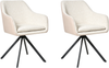 Esszimmerstuhl 2er Set LITHIA Bouclé Hellbeige Bild 4