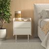 Nachttisch Velina Creme 48 x 58 cm mit 2 Schubladen Vicco Bild 3