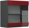 Küchenfront R-Line Rot 59.2 x 59 cm Möbelfront für den Hängeglasschrank Vicco Bild 5