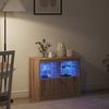 vidaXL LED-Sideboard Braun 81 x 37 x 66,5 cm Holzwerkstoff 863031 Bild 4