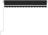 vidaXL Markise Manuell Einziehbar mit LED 350x250 cm Anthrazit 3068884 Bild 3