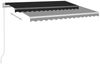 vidaXL Markise Manuell Einziehbar mit LED 350x250 cm Anthrazit 3068884 Bild 4
