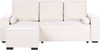 Eckschlafsofa 3-Sitzer EDANE Bouclé Cremeweiß mit Stauraum rechtsseitig Bild 4