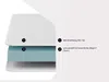 Vente-unique - ASTYANAX Mattress and bed base set Stoff Weiß - B 90 cm x H 31 cm12 cm x L 190 cm Bild 3