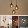 ZMH Pendelleuchte, schwarzes Metall, Durchmesser 30 cm, E27, Vintage, Retro, industrielle Küchen-Pendelleuchte für Esszimmer, Wohnzimmer, Arbeitszimmer, Büro, Restaurant Bild 5