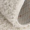 SANAT Teppich Rund - Creme Hochflor, Langflor Modern Teppiche fürs Wohnzimmer, Schlafzimmer, Esszimmer oder Kinderzimmer, Größe: 150x150 cm Bild 2