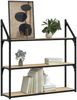vidaXL Wandregal 3 Fächer Sonoma-Eiche 80x21x78,5 cm Holzwerkstoff 835455 Bild 3