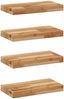 vidaXL Schweberegale 4 Stk. 40x20x4 cm Massivholz Akazie Ölbehandelt 3279578 Bild 2