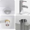 vidaXL Badezimmermöbel-Set 4 pcs Betongrau Ingenieurholz und Glas 3407450 Bild 5