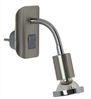 TRANGO LED Steckdosenleuchte, 11-052 Steckerleuchte im Edelstahl-Optik mit Chrom Ring *FLEXI* Steckerlicht, Nachtlicht inkl. je 1x GU10 3000K warmweiß LED Leuchtmittel, ON/OFF Schalter Leselampe, Wandlampe, Küchenlampe Bild 3