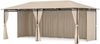 Blumfeldt Mondo Pavillon 3x6 – Stahlrahmen, Mit Vorhängen, Wetterfester Gartenpavillon, Rostbeständig, Leicht Montierbar, Dunkelgrau Bild 3