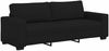 vidaXL 3-Sitzer-Sofa Schwarz 220x77x82 cm Stoff 4105178 Bild 2