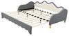 MODFU Schlafsofa 2-in-1 Multifunktions-Polsterbett, Kinderbett aus Kunstleder mit LED-Beleuchtung, mit Lattenrost Bild 4