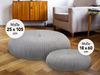 XDREAM Pouf rundes Bodensitzkissen, Meditationskissen, Sitzhocker, Fußhocker (1-St), vielseitig verwenbar, modernes Korddesign Bild 3