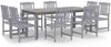 vidaXL 9-tlg. Garten-Essgruppe Massivholz Akazie Grau 3098683 Bild 2