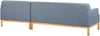 beliani 'SOSJO' Ecksofa, Stoff blau, Rechtsseitig, 251 x 132 x 74 cm Bild 5