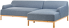 beliani 'SOSJO' Ecksofa, Stoff blau, Rechtsseitig, 251 x 132 x 74 cm Bild 4