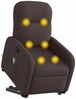 vidaXL Massagesessel mit Aufstehhilfe Dunkelbraun Stoff 3302987 Bild 3