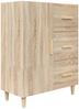 vidaXL Sideboard Sonoma-Eiche 69,5 x 34 x 90 cm Holzwerkstoff [812171] Bild 2