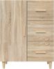 vidaXL Sideboard Sonoma-Eiche 69,5 x 34 x 90 cm Holzwerkstoff [812171] Bild 5