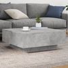 Couchtisch, Sofatisch Betongrau 80x80x31 cm Holzwerkstoff Bild 2