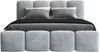 Polsterbett DONA 90x200 mit Matratze, Bettkasten und Lattenrost. Farbe: Silber 15 Bild 3