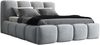 Polsterbett DONA 90x200 mit Matratze, Bettkasten und Lattenrost. Farbe: Silber 15 Bild 4