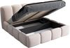 Polsterbett DONA 90x200 mit Matratze, Bettkasten und Lattenrost. Farbe: Silber 15 Bild 5