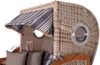 Strandkorb Komplettset - bene living - Ammersee Grande XL Teak - PE shell - Modell 522 - inkl. Liftersystem Bild 4