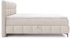 Boxspringbett Schlafzimmerbett SOPHIE 100x200cm Stoff Aragon Weiss Bild 2