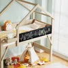 Hochbett mit Aufbewahrungsbox, Lattenrost, Treppe und Rausfallschutz, 90x200 cm, Kinderbett, Kiefer Bild 3