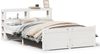vidaXL Bettgestell mit Kopfteil ohne Matratze Weiß 140x190 cm 3306014 Bild 2