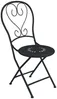 Vente-unique - GUERMANTES Garden dining set Metall Grau - B 45 cm x H 90 cm x L 41 cm Bild 3