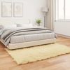 vidaXL Teppich aus Kunstschaffell TAFALLA Creme 120 x 170 cm Polyester 42021504 Bild 4